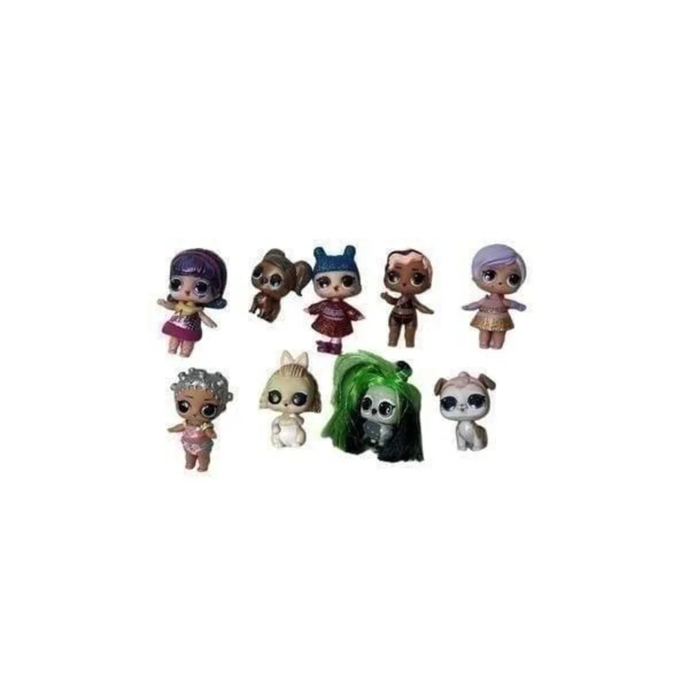 Set Of Nine LOL Surprise Dolls.